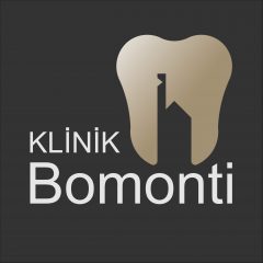 Official logo of Klinik Bomonti dental clinic featuring elegant minimalist typography and medical branding